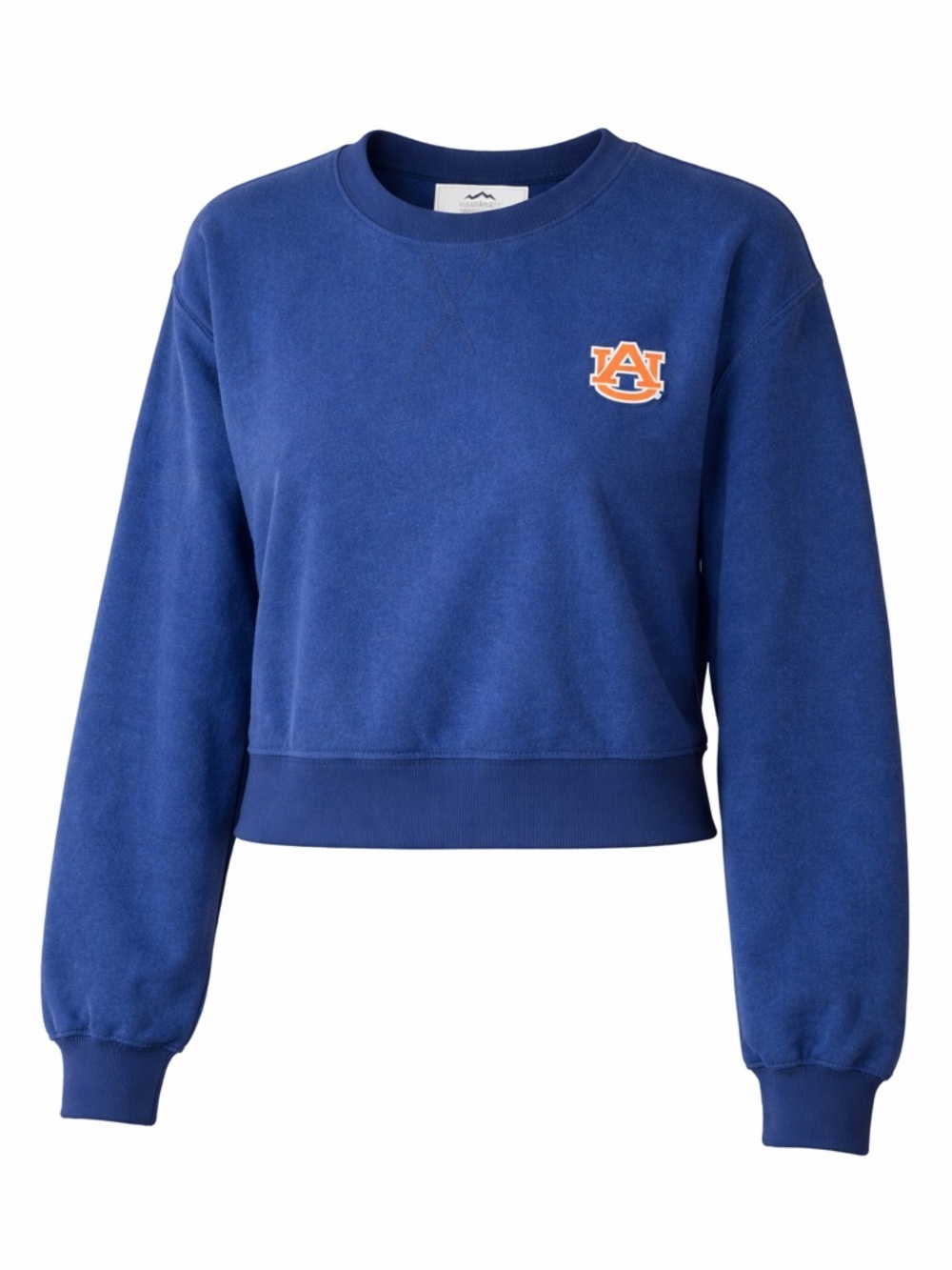 NWT Auburn University Women’s Blue Cropped Sweatshirt Long Sleeve Pullover Large